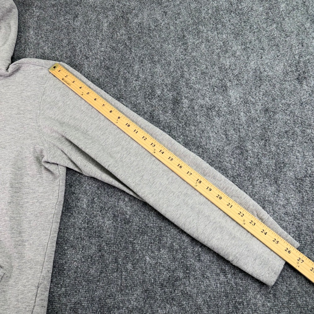 American Giant Hoodie Mens Large Grey Classic‎ Pullover Smiley Face Patch USA - Picture 12 of 14